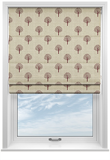 Emily Bond Yew Tree, Mulberry - Twist&Fit Roman Blind